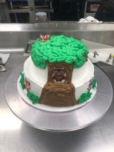 2 tier treehouse cake